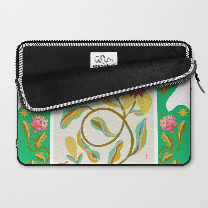 Modern abstract flowers dance Laptop Sleeve Gallery Image 2