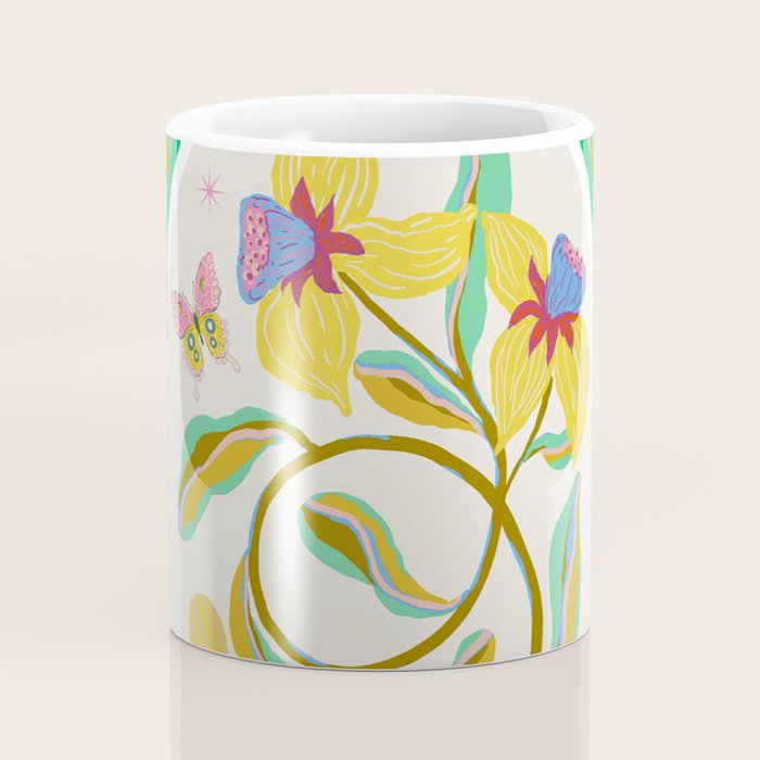 Modern abstract flowers dance Coffee Mug Gallery Image 4