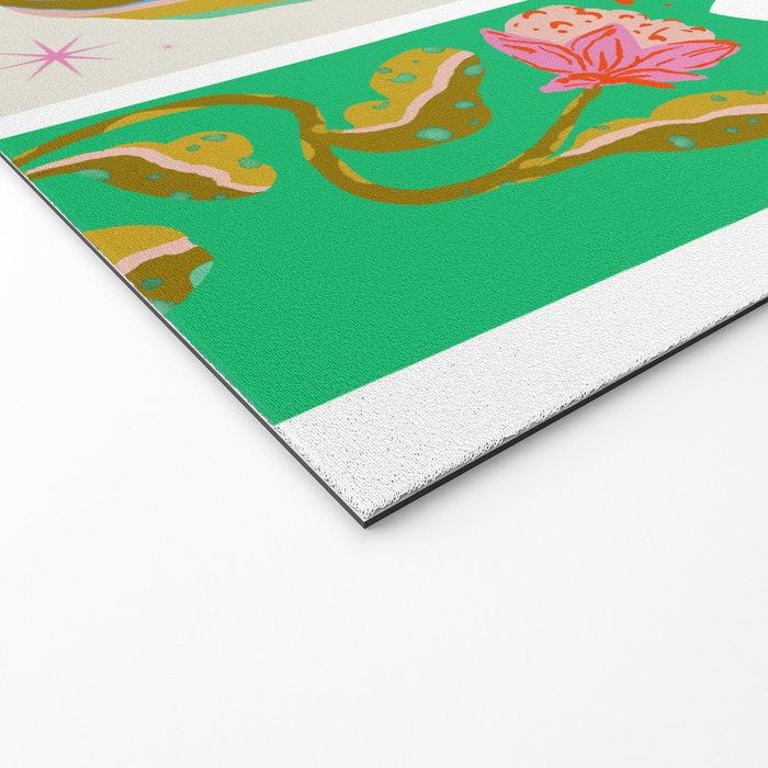 Modern abstract flowers dance Welcome Mat Gallery Image 2