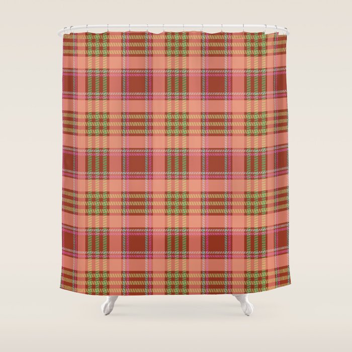 Modern Charm Plaids Shower Curtain Gallery Image 1