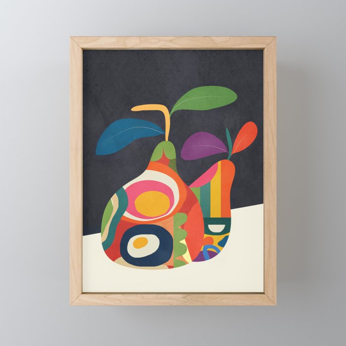 Abstract fruit shapes 02 Mini Art Print Gallery Image 1