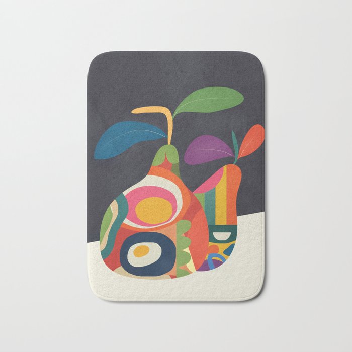 Abstract fruit shapes 02 Bath Mat Gallery Image 1