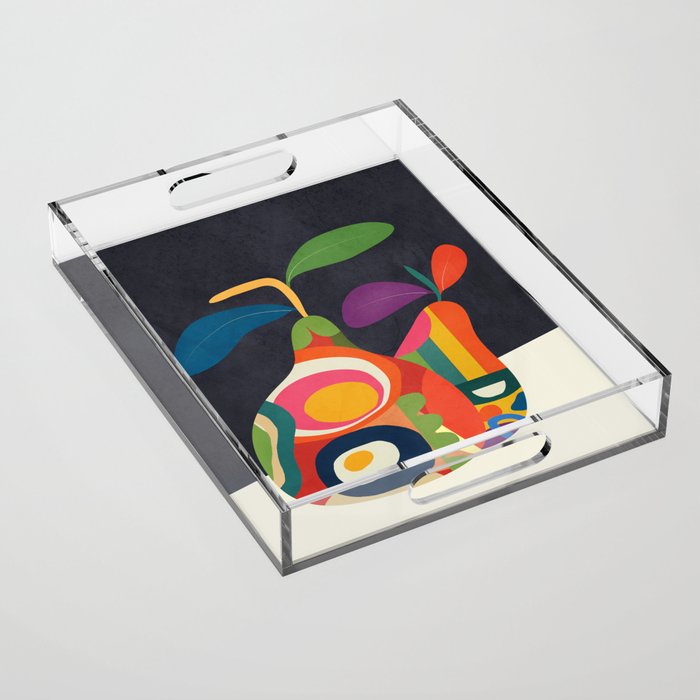 Abstract fruit shapes 02 Acrylic Tray Gallery Image 1