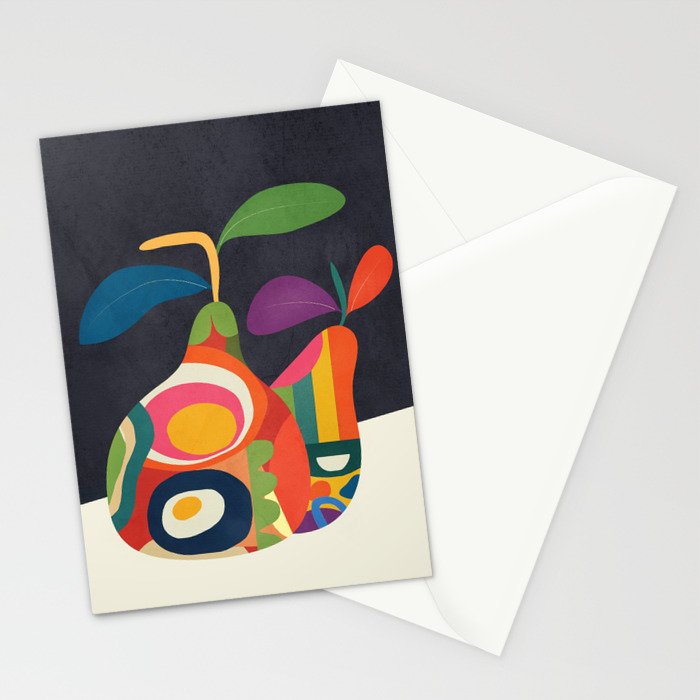 Abstract fruit shapes 02 Stationery Card Gallery Image 2