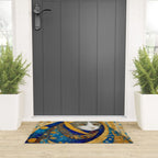 Klimt Cat in Blue and Gold Hood Welcome Mat Gallery Image 3