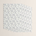 Vintage Floral - Grey Blue Wrapping Paper Gallery Image 3
