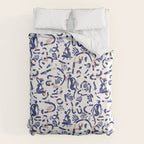 Abstract women between shapes II Duvet Cover Gallery Image 6