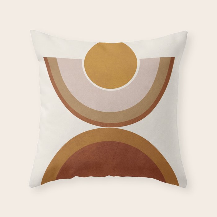 Modern Geometry Throw Pillow Gallery Image 1