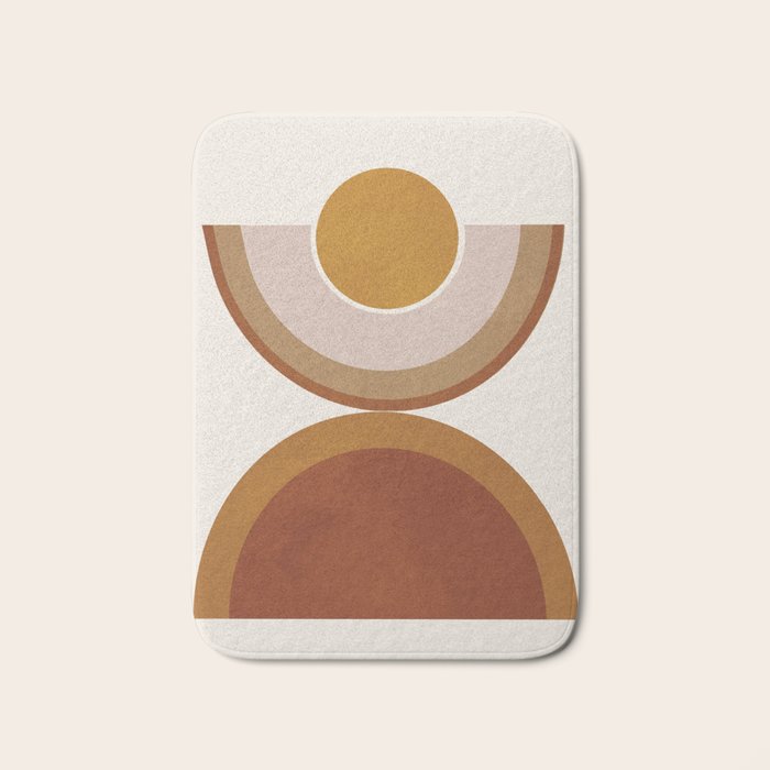 Modern Geometry Bath Mat Gallery Image 1