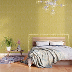 Zebra Palm Hawaiian Tropical  -Sulfur Yellow Wallpaper Gallery Image 3
