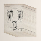 Boxing Gloves Patent - Boxer Trainer Coach Gym Art - Antique Wrapping Paper Gallery Image 3