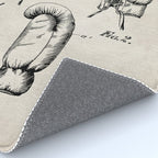 Boxing Gloves Patent - Boxer Trainer Coach Gym Art - Antique Rug Gallery Image 4