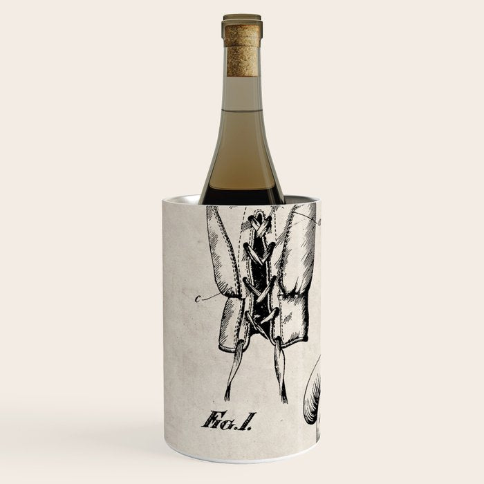 Boxing Gloves Patent - Boxer Trainer Coach Gym Art - Antique Wine Chiller Gallery Image 2