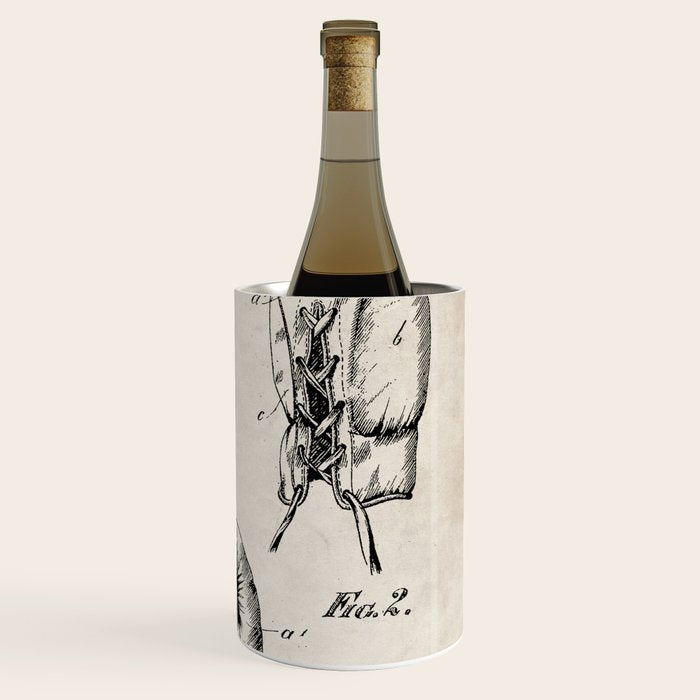 Boxing Gloves Patent - Boxer Trainer Coach Gym Art - Antique Wine Chiller Gallery Image 3