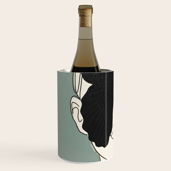 BLACK BUTTERFLY Line Drawing Wine Chiller Gallery Image 2