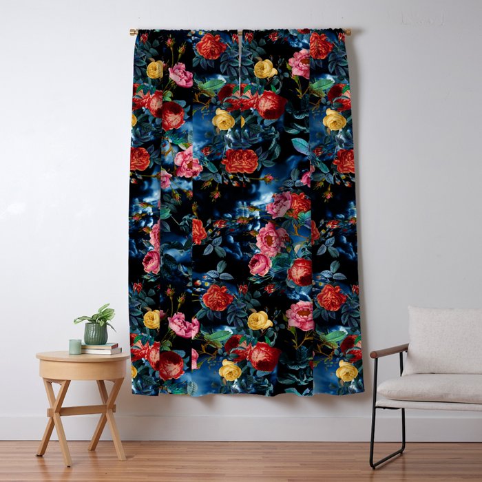 NIGHT FOREST XVI Window Curtain Gallery Image 1