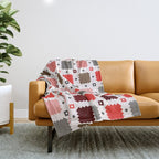 Christmas Quilt - pattern no3 Throw Blanket Gallery Image 1