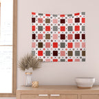 Christmas Quilt - pattern no3 Wall Tapestry Gallery Image 2