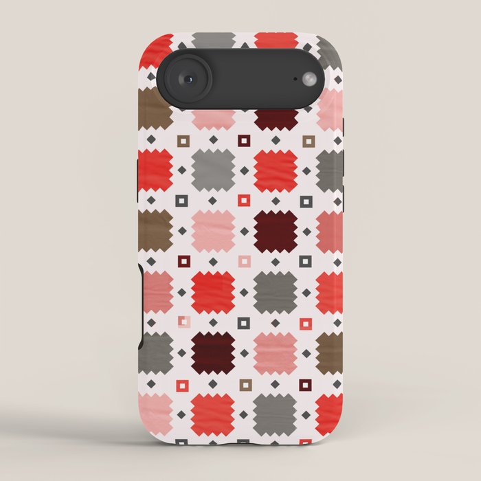 Christmas Quilt - pattern no3 iPhone Case Gallery Image 2