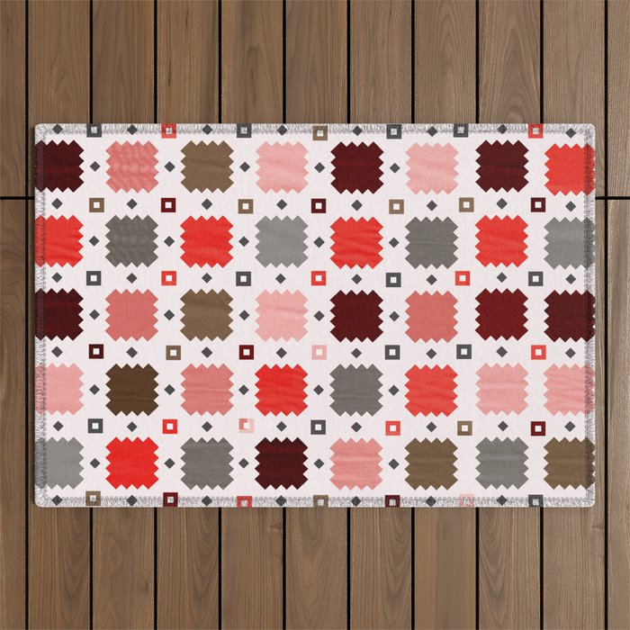 Christmas Quilt - pattern no3 Outdoor Rug Gallery Image 1