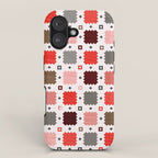 Christmas Quilt - pattern no3 iPhone Case Gallery Image 1