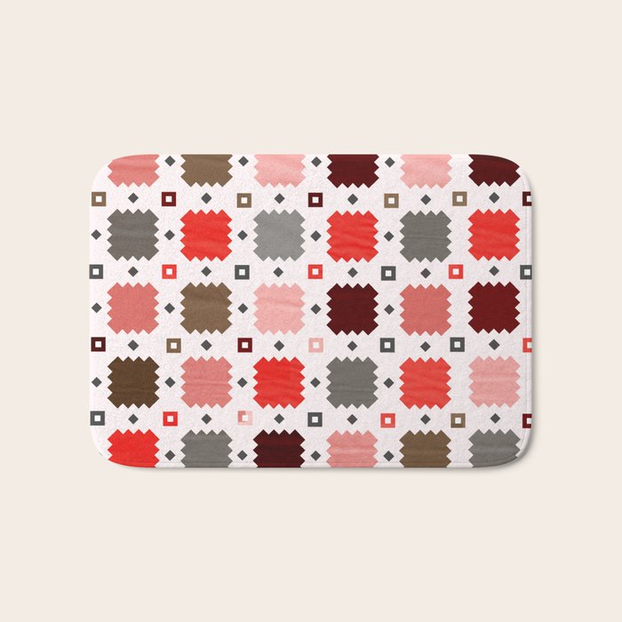 Christmas Quilt - pattern no3 Bath Mat Gallery Image 1