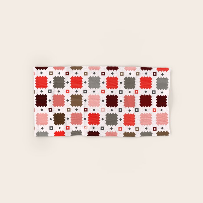 Christmas Quilt - pattern no3 Bath Towel Gallery Image 1