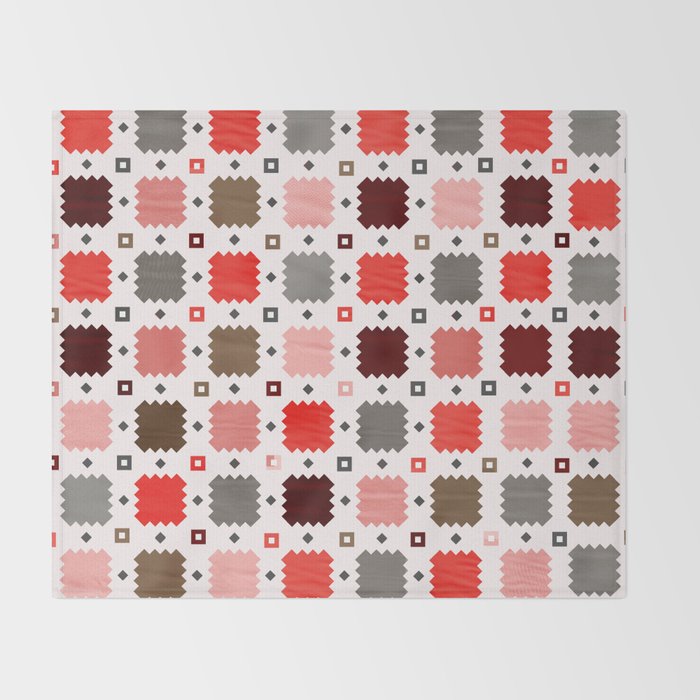 Christmas Quilt - pattern no3 Throw Blanket Gallery Image 2