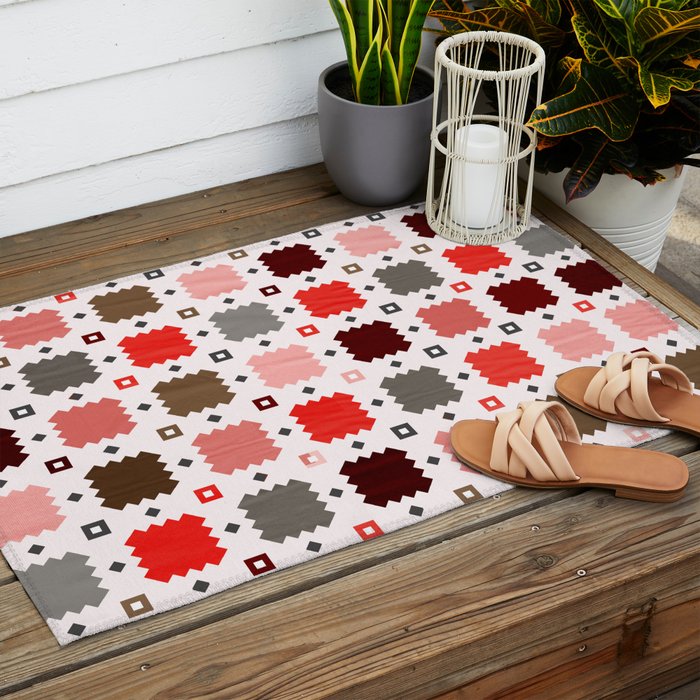 Christmas Quilt - pattern no3 Outdoor Rug Gallery Image 2