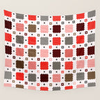 Christmas Quilt - pattern no3 Wall Tapestry Gallery Image 4