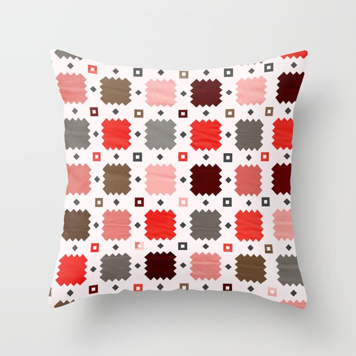 Christmas Quilt - pattern no3 Throw Pillow Gallery Image 1