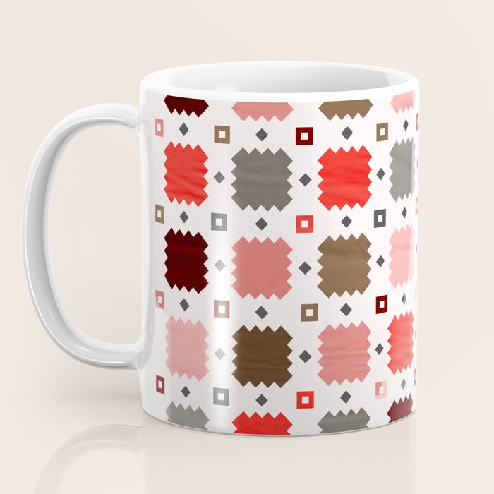 Christmas Quilt - pattern no3 Coffee Mug Gallery Image 3