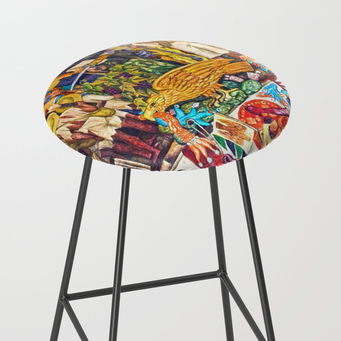 History of Mexico by Diego Rivera Stool Gallery Image 2