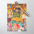 History of Mexico by Diego Rivera Wrapping Paper Gallery Image 1