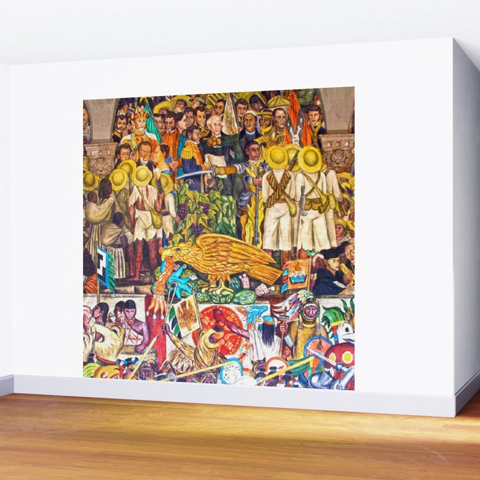 History of Mexico by Diego Rivera Wall Mural Gallery Image 2