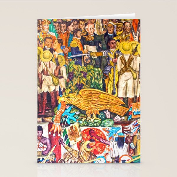 History of Mexico by Diego Rivera Stationery Card Gallery Image 2