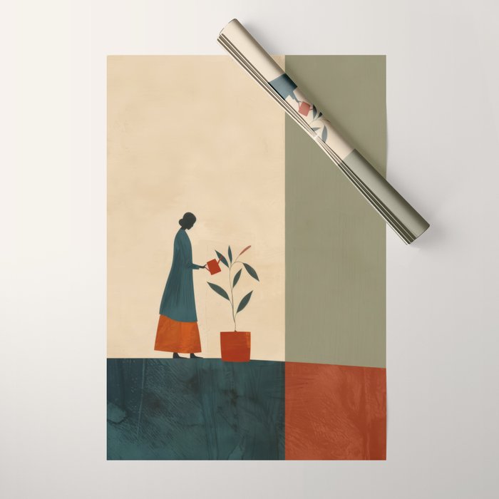 Soft Growth Wrapping Paper Gallery Image 1