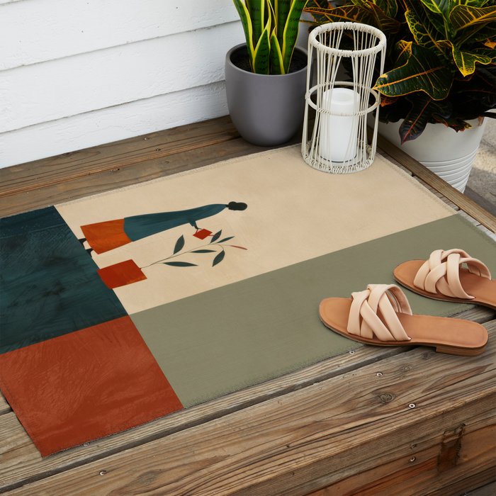Soft Growth Outdoor Rug Gallery Image 2