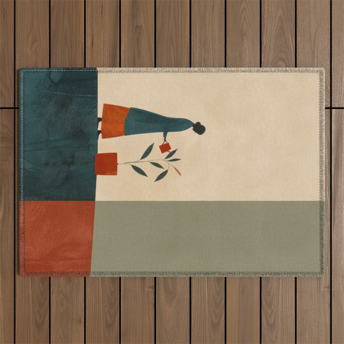 Soft Growth Outdoor Rug Gallery Image 1