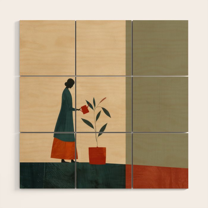 Soft Growth Wood Wall Art Gallery Image 1