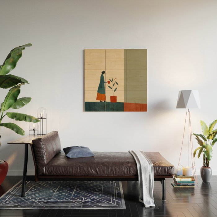 Soft Growth Wood Wall Art Gallery Image 2