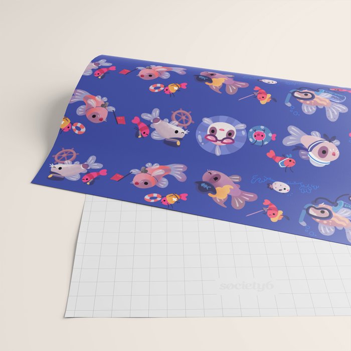 Cory cats on voyage Wrapping Paper Gallery Image 2