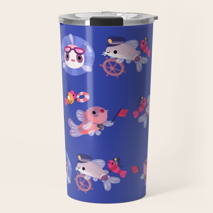 Cory cats on voyage Travel Mug Gallery Image 1