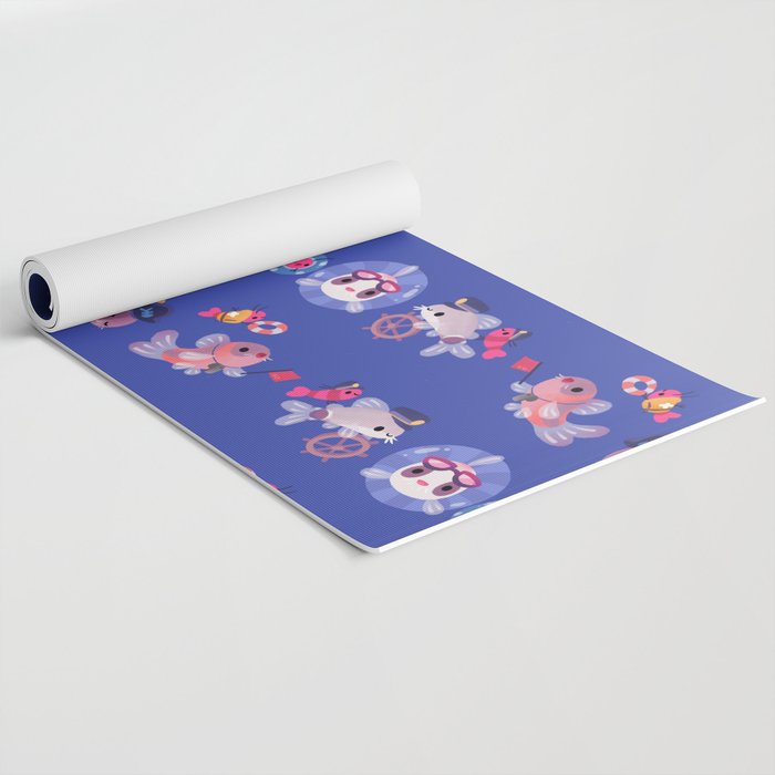 Cory cats on voyage Yoga Mat Gallery Image 2