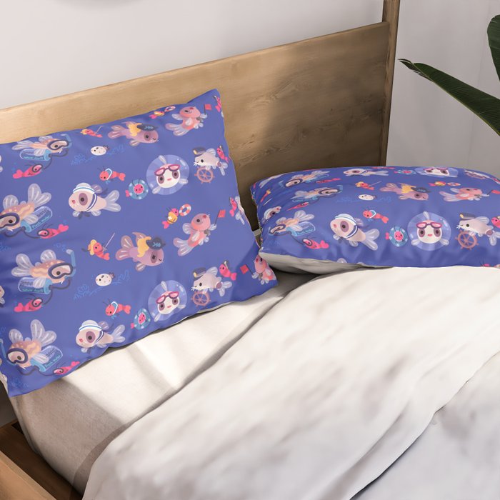 Cory cats on voyage Pillow Sham Gallery Image 2
