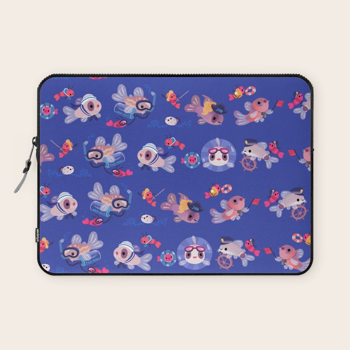 Cory cats on voyage Laptop Sleeve Gallery Image 1
