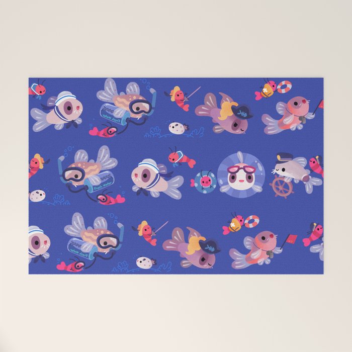 Cory cats on voyage Welcome Mat Gallery Image 1