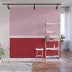Color Block IV Pink Red Wall Mural Gallery Image 1