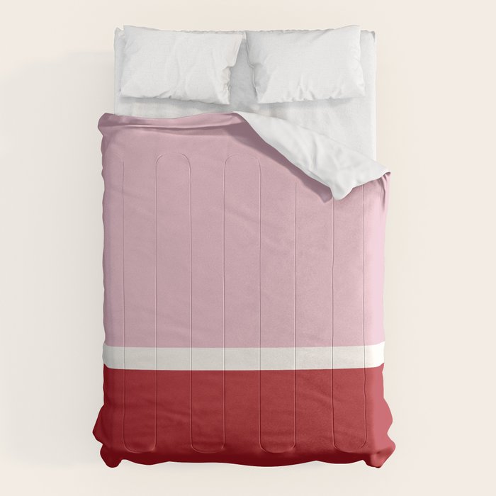 Color Block IV Pink Red Comforter Gallery Image 6