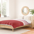 Color Block IV Pink Red Duvet Cover Gallery Image 2